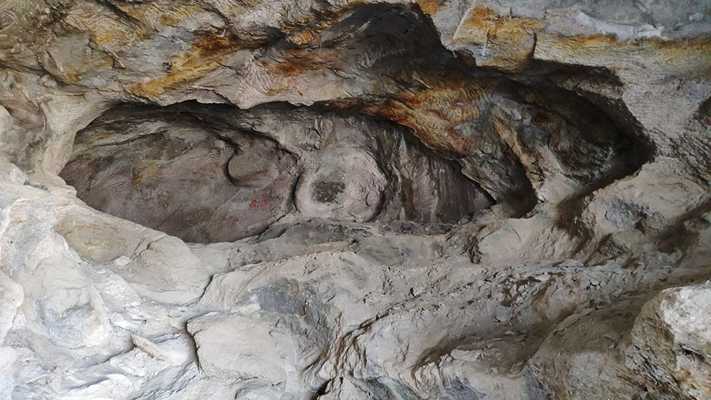 L'interno della grotta